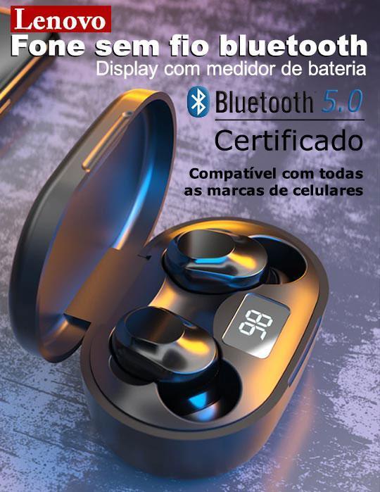 Fone sem Fio Bluetooth Lenovo